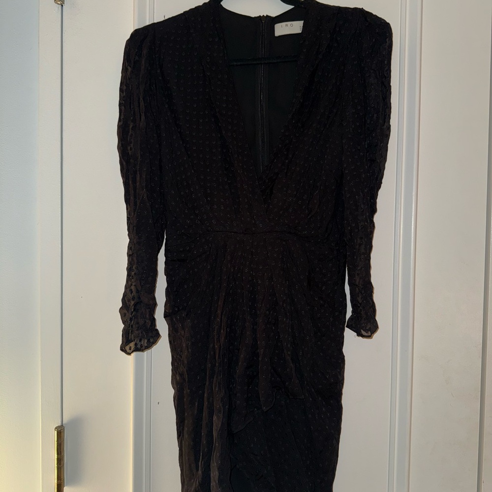 IRO Black Long Sleeve Dress